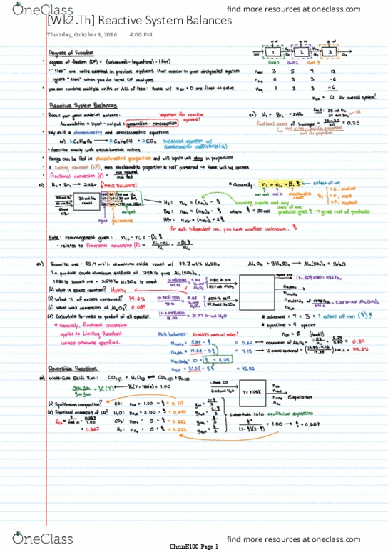 CH ENGR 100 Lecture 3: [Wk2.Th] Reactive System Balances thumbnail