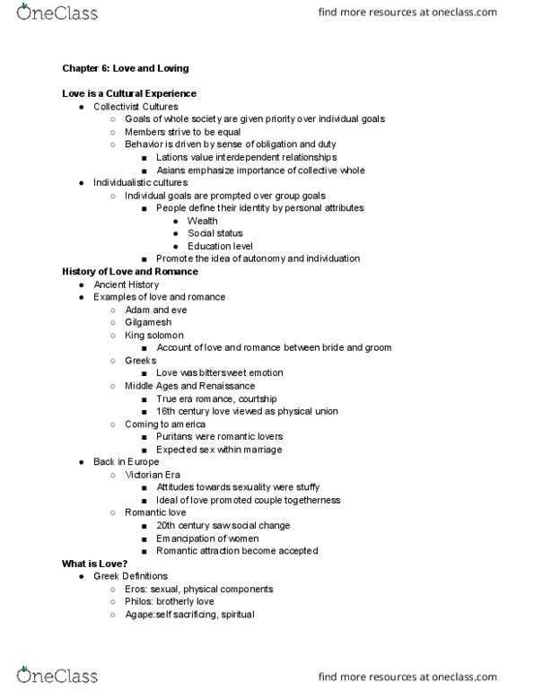 CFD 135 Chapter Notes - Chapter 6: Limerence, Victorian Era, John Money thumbnail