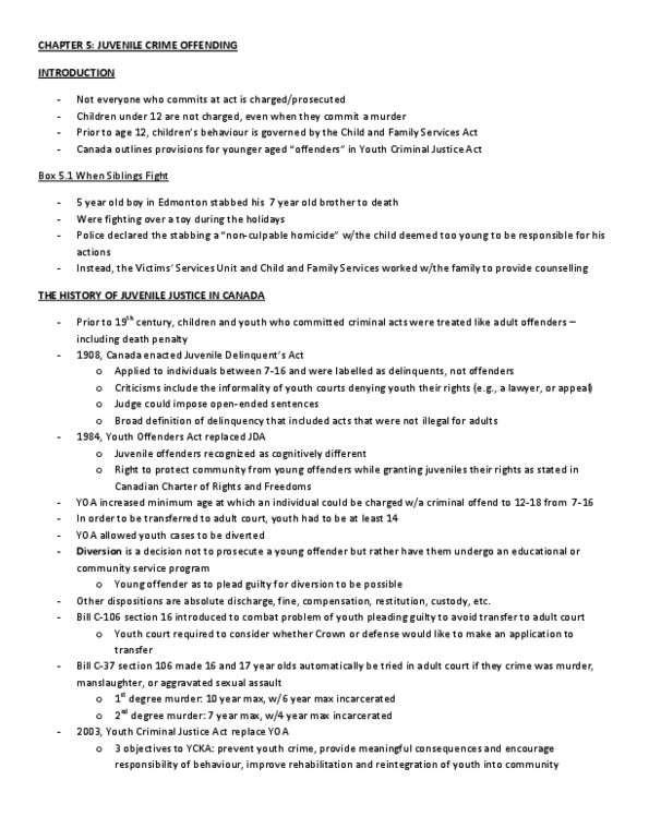 PSYC39H3 Chapter 5&7-11: PSYC39 CHAPS 5 & 7-11 thumbnail