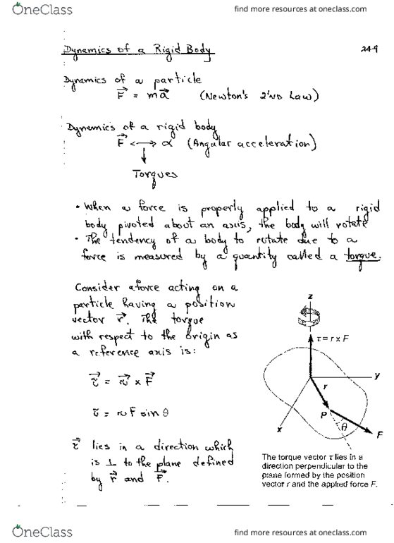 Physical Sciences 12a Lecture Notes - Lecture 23: Acceleration, Angular Acceleration, Centripetal Force thumbnail