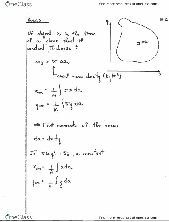 Physical Sciences 12a Lecture Notes - Lecture 18: Net Force, Greater Omentum, Tsiolkovsky Rocket Equation thumbnail