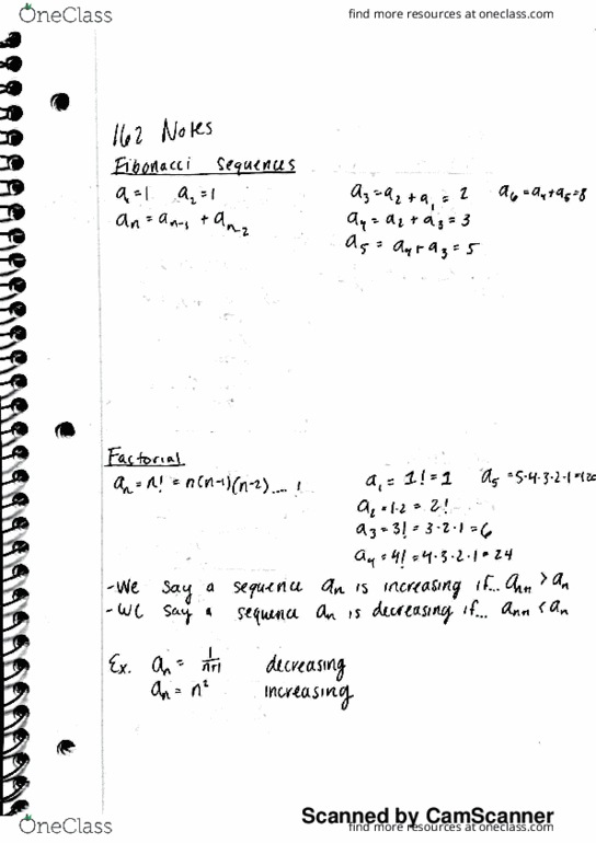 MA 16200 Lecture 24: Sequences day 1 Ch. 11.1 thumbnail