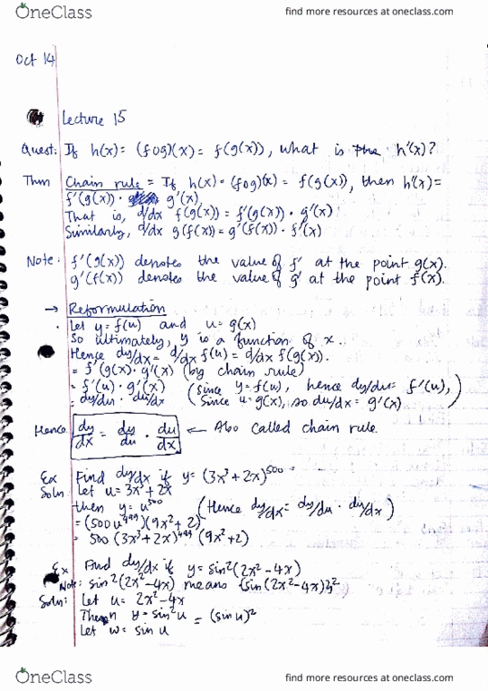 MAT135H1 Lecture Notes - Lecture 15: U96 thumbnail