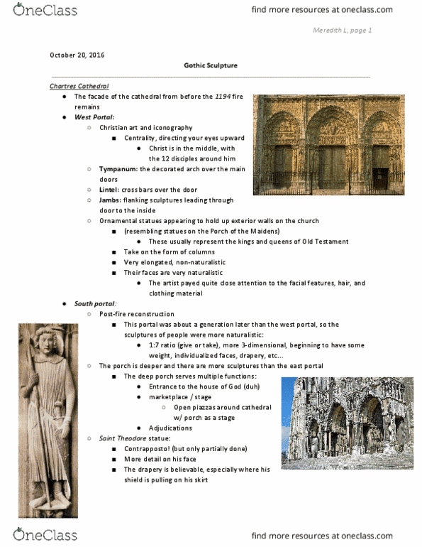 L01 Art-Arch 113 Lecture Notes - Lecture 10: Reims Cathedral, Cologne Cathedral, Suger thumbnail