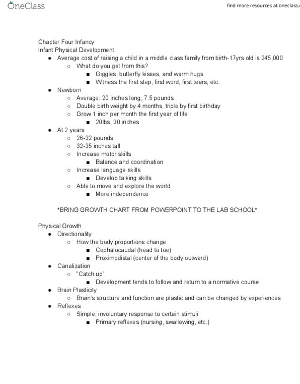 HD FS 102 Lecture Notes - Lecture 4: Autism Spectrum, Birth Weight thumbnail