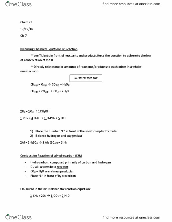 CHEM 023 Lecture Notes - Lecture 19: Phosphorus Pentachloride, Aniline, Frot thumbnail