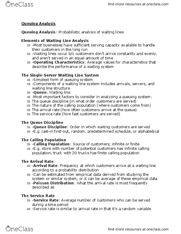 BU275 Lecture 5: Queuing Analysis thumbnail