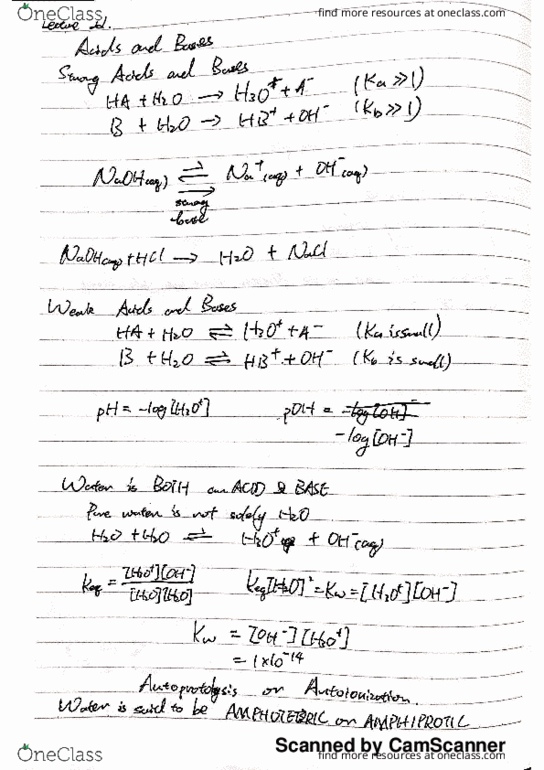 CHEM 111 Lecture 23: Lecture 22+23 - Acid & Base, pH, pOH, Chemical Bonding thumbnail