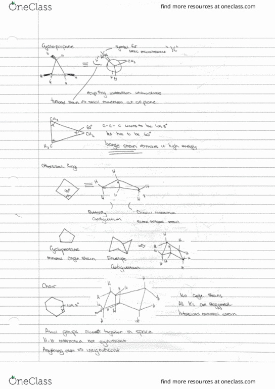 CHEM261 Lecture 13: Cycloalkanes & Chair Interactions thumbnail