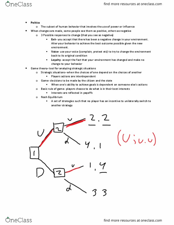 CPO-2002 Lecture Notes - Lecture 3: Game Players, Game Theory, Nash Equilibrium thumbnail