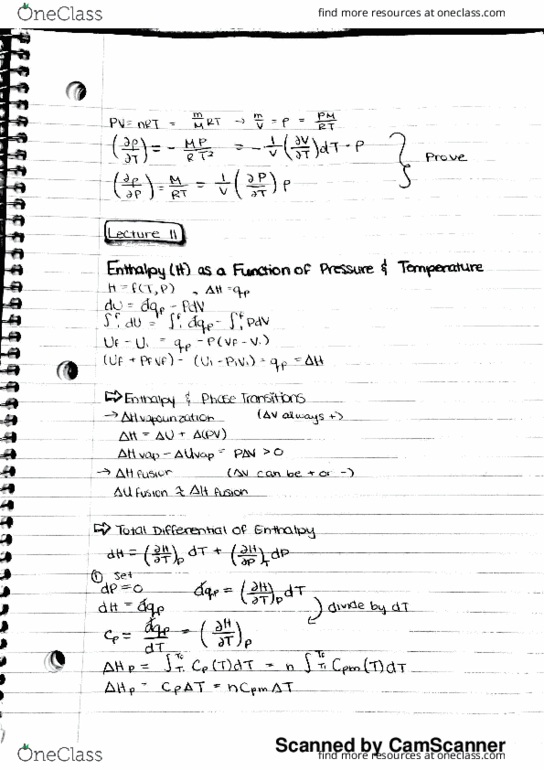 CHEM 2011 Lecture 11: thermo 11 thumbnail