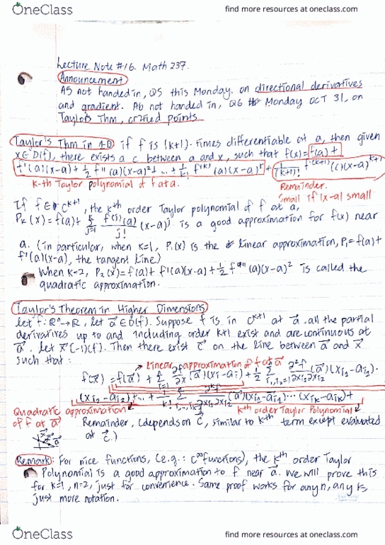 MATH237 Lecture Notes - Lecture 16: Ween, Royal Institute Of Technology thumbnail
