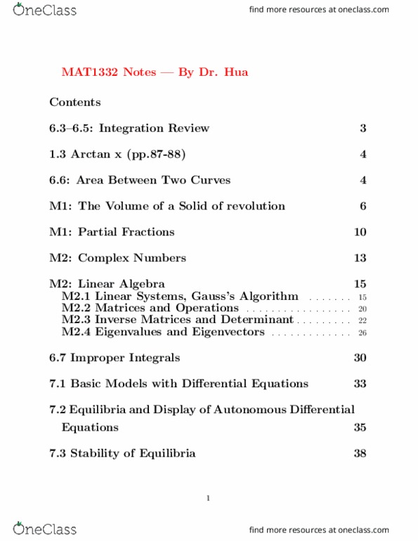 MAT 1332 Lecture Notes - Lecture 20: Row Echelon Form, Elementary Matrix, Diagonal Matrix thumbnail