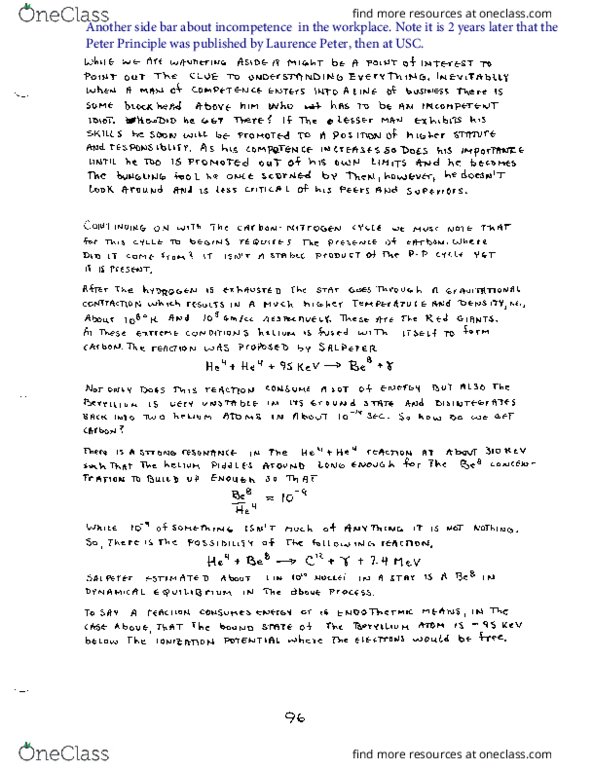 PHYS 161 Lecture Notes - Lecture 84: Stellar Nucleosynthesis, Peter Principle thumbnail