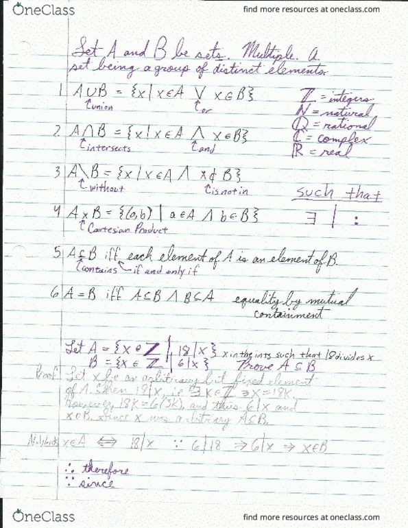 MATH 311 Lecture Notes - Lecture 11: If And Only If thumbnail