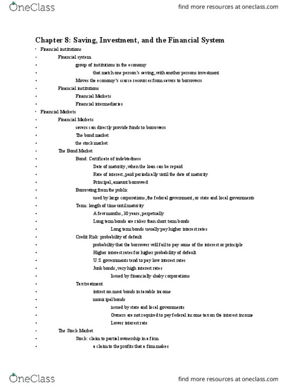 ECON 222 Lecture 8: Chapter 8 Notes thumbnail