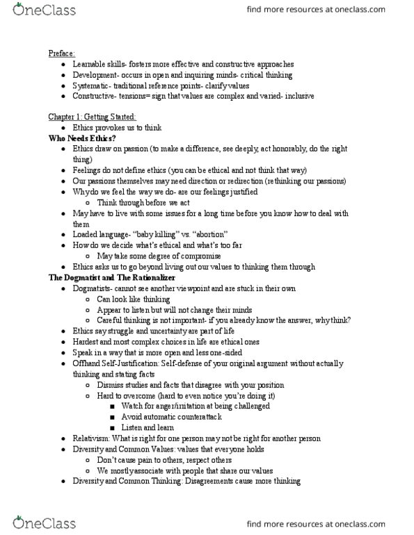 PHI 110 Chapter Notes - Chapter Entire: Loaded Language, Relativism, Assisted Suicide thumbnail