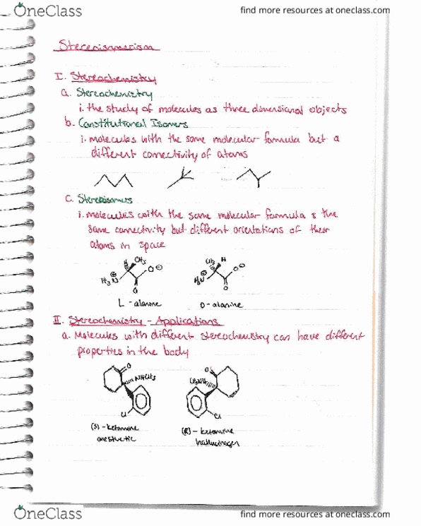 CHM 241 Lecture Notes - Lecture 5: Racemic Mixture, Phonological History Of Spanish Coronal Fricatives, Namus thumbnail