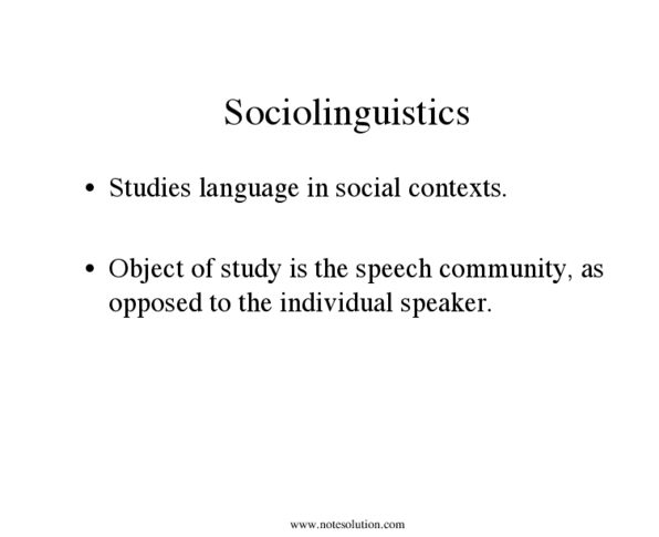 LINA02H3 Lecture Notes - Lecture 7: Hong Kong English, Speech Community, Sociolinguistics thumbnail
