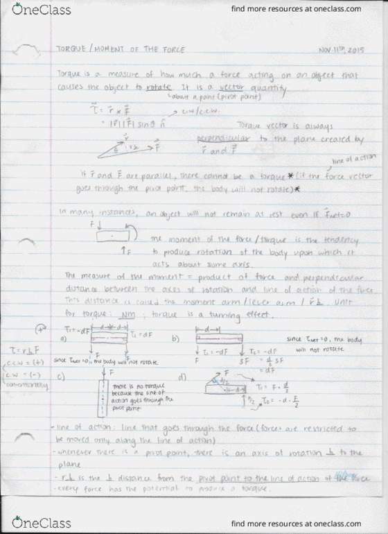 PHYSICS 1D03 Lecture Notes - Lecture 17: Euclidean Vector thumbnail