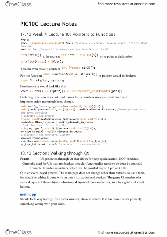 COMPTNG 10C Lecture Notes - Lecture 11: Munchers, Qt (Software), Resource Acquisition Is Initialization thumbnail