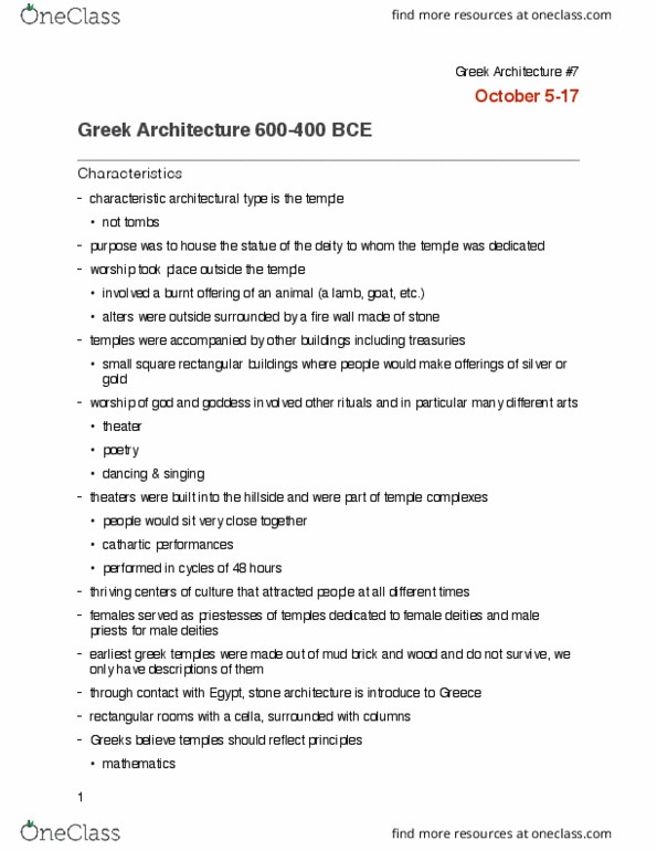 ART 101 Lecture 7: Greek architecture thumbnail