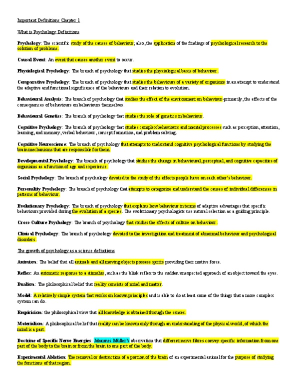 PSYA01H3 Chapter Notes - Chapter 1: Sigmund Freud, Maria Montessori, James Mill thumbnail