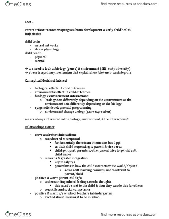 PSYC23H3 Lecture Notes - Lecture 2: Hypertension, Child Abuse, Gene Expression thumbnail