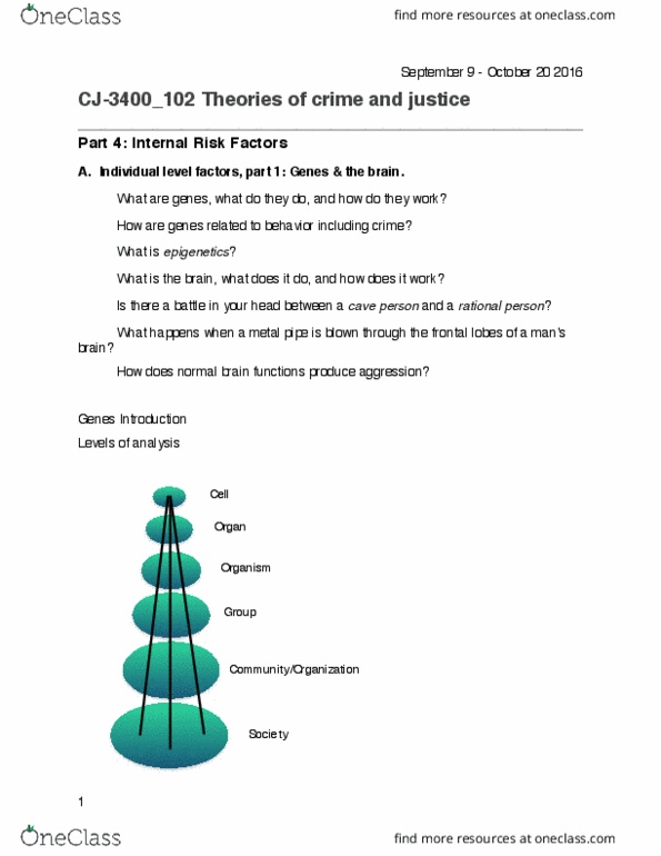 CJ 3400 Lecture 4: CJ-3400_102 Theories of crime and justice: Part 4 thumbnail