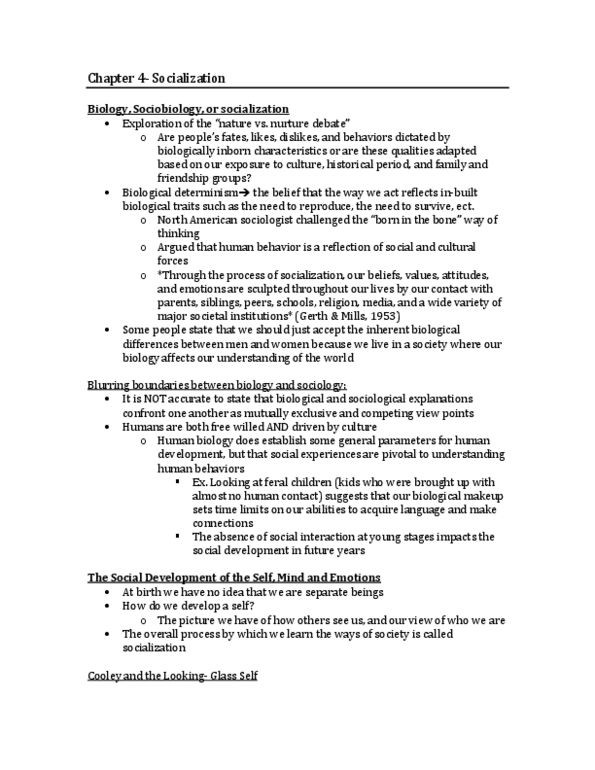 SY101 Chapter Notes - Chapter 4: Ethnocentrism, Manifest And Latent Functions And Dysfunctions, Mass Media thumbnail