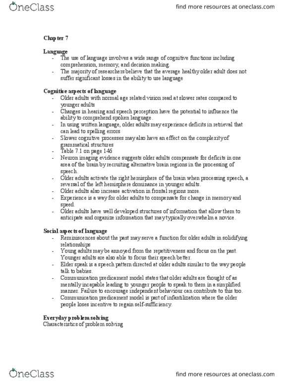 PSY 402 Lecture Notes - Lecture 8: Speech Perception, Prefrontal Cortex, Cadency thumbnail