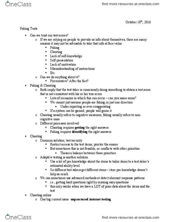 PSY 370 Lecture Notes - Lecture 16: Item Response Theory, Psychological Testing, Prior Probability thumbnail
