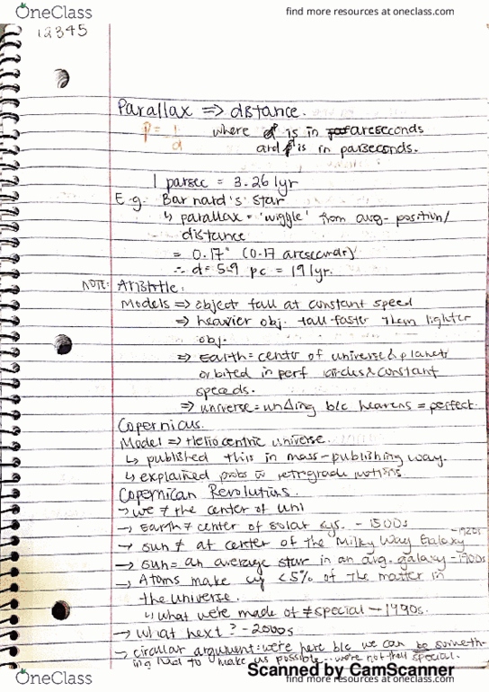 PHYS10140 Lecture 7: A Brief History of Developments in Astronomy thumbnail