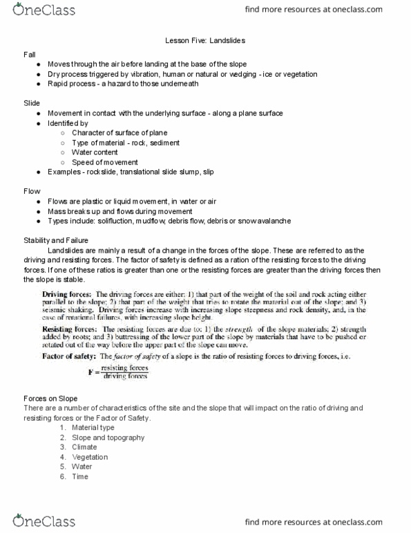 GG231 Lecture Notes - Lecture 5: Secondary Succession, Water Content, Geologic Hazards thumbnail