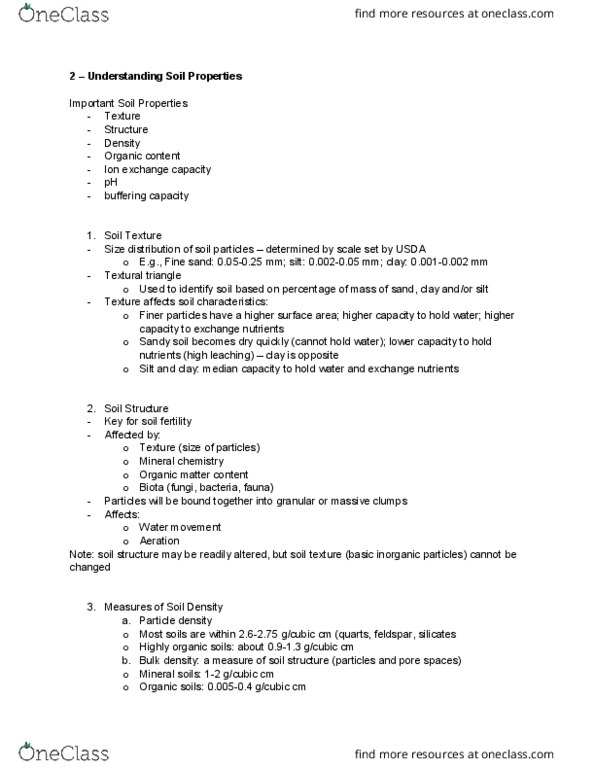 ENV234H1 Lecture Notes - Lecture 10: Soil Structure, Acid Rain, Soil Fertility thumbnail