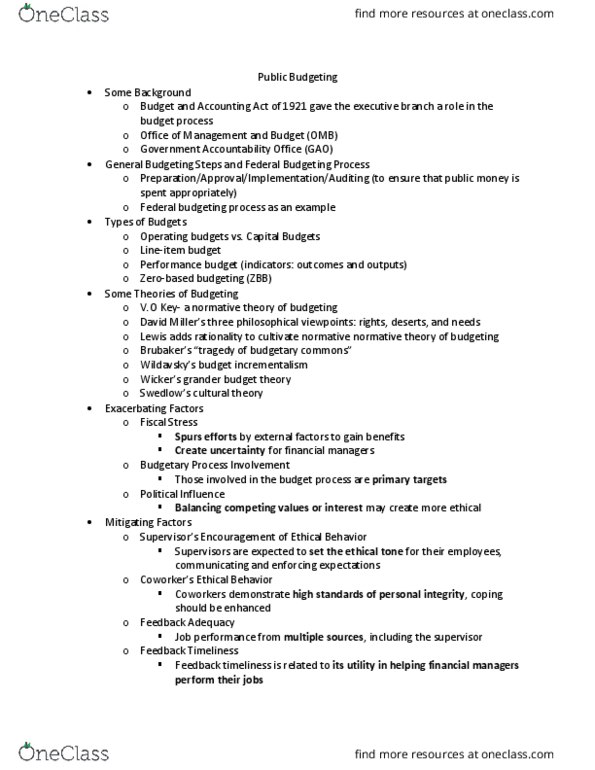PAD-3003 Lecture Notes - Lecture 8: Invisibility, Job Performance, Government Accountability Office thumbnail