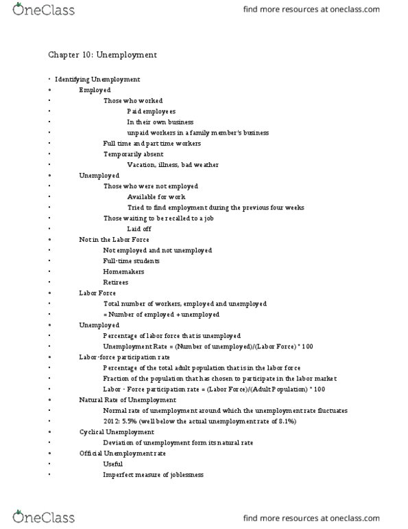 ECON 222 Lecture Notes - Lecture 8: Unpaid Work thumbnail