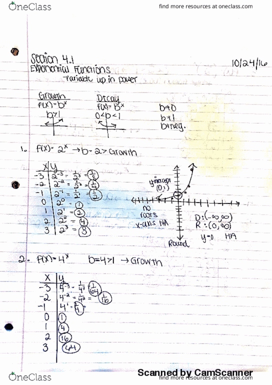 ULC 148 Lecture 19: 4.1 Exponential Functions thumbnail