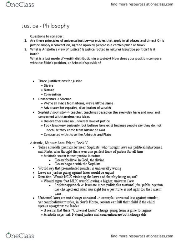 HONR 1015 Lecture Notes - Lecture 15: Sophist, Natural Justice, Geometric Distribution thumbnail