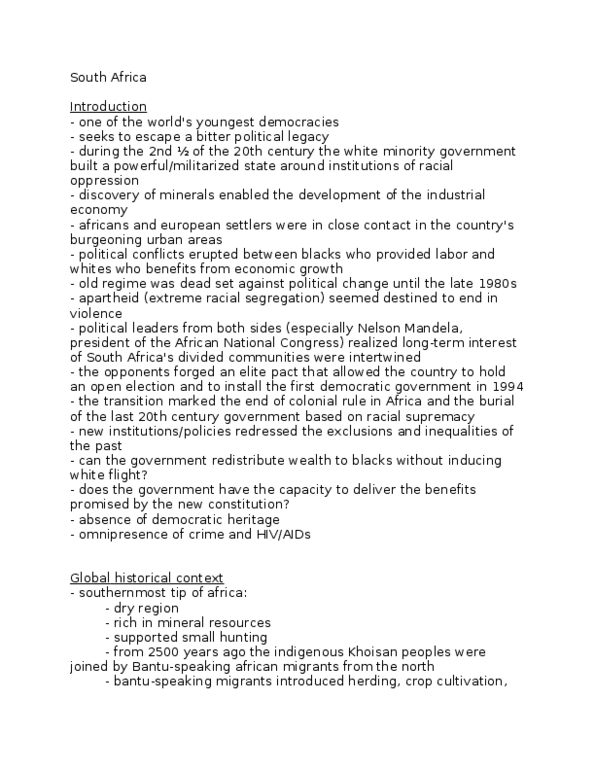 POLI 211 Chapter Notes -Electoral Roll, Meson, Eastern Cape thumbnail