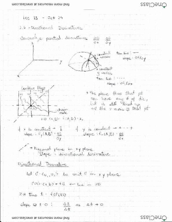 MATH 20C Lecture 13: Directional Derivatives Notes thumbnail