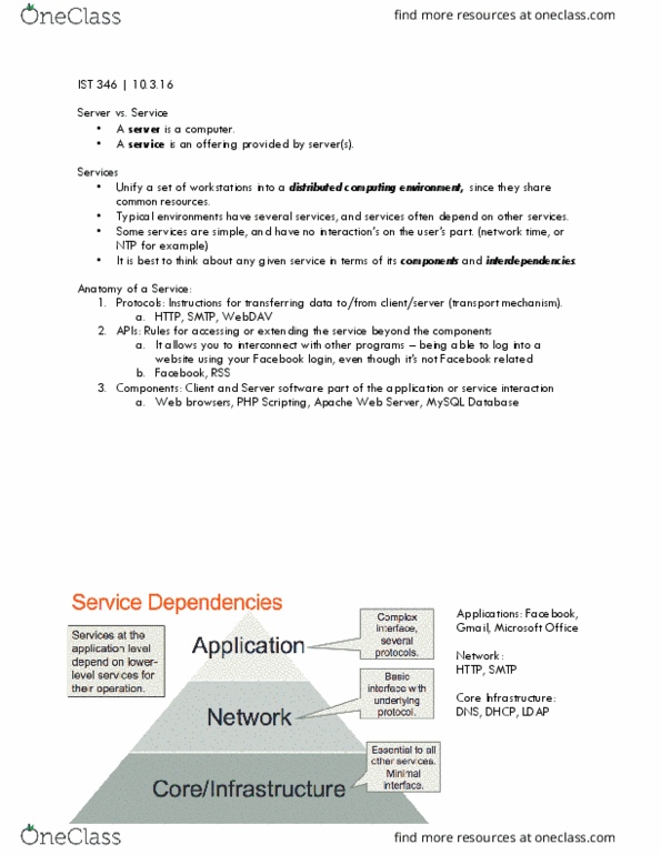 IST 346 Lecture Notes - Lecture 5: Dynamic Host Configuration Protocol, Remote Desktop Protocol, Network Time Protocol thumbnail