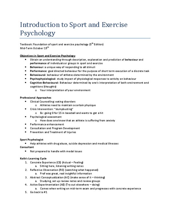 Kinesiology 1088A/B Lecture Notes - Scientific Method, Psychological Evaluation, Tacit Knowledge thumbnail