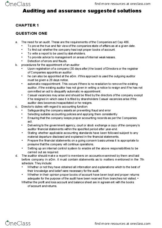 BRST 175 Lecture 99: Auditing and Assurance sugested solutions thumbnail