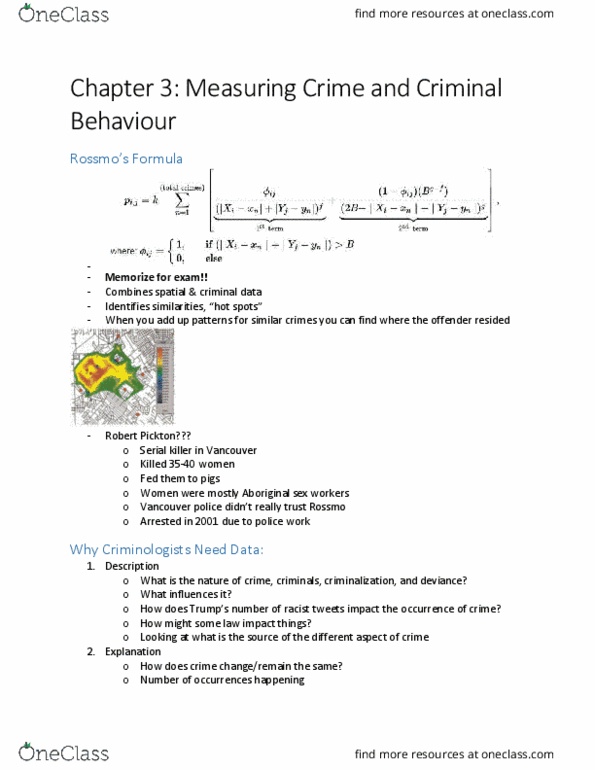CC100 Lecture Notes - Lecture 3: Serial Killer, Summary Offence, General Social Survey thumbnail