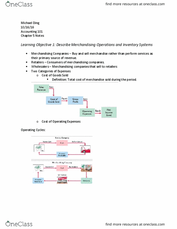 ACC 2101 Lecture 5: 102316 Chapter 5 ACC 101 thumbnail