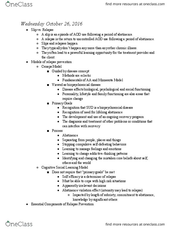 CAS 154 Lecture Notes - Lecture 9: Biopsychosocial Model, Intentionality, Communication thumbnail