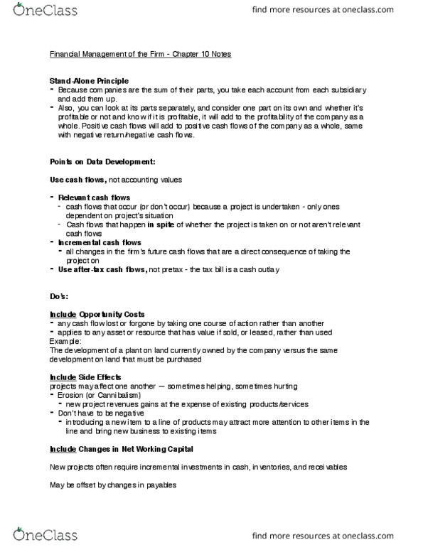 FIN-3403 Lecture Notes - Lecture 10: Macrs, Income Statement, Byrsonima Crassifolia thumbnail