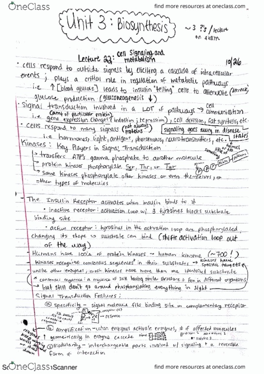 BIOCHEM 501 Lecture 22: Cell signaling and metabolism thumbnail