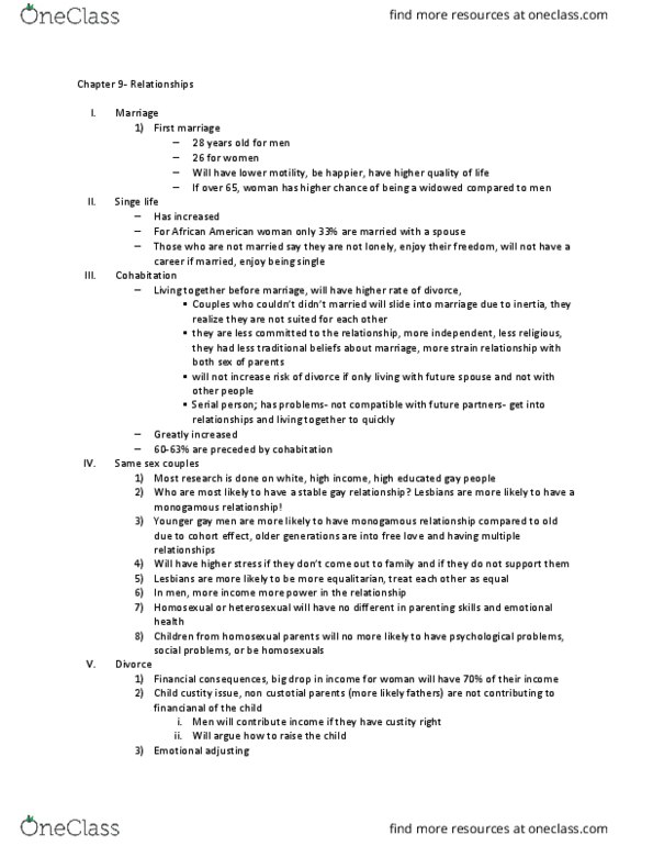 PSY 402 Lecture Notes - Lecture 8: Assortative Mating, Social Exchange Theory, Gm Family Ii Engine thumbnail